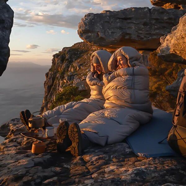 Naturehike RM40 (M) Patchable UltraLight Pamuklu Uyku Tulumu -8°C Light Grey - Left