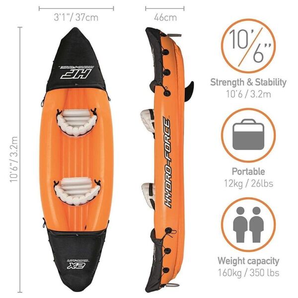 Bestway Hydro Force Lite-Rapid X2 Inflatable Kayak Şişme Kano ORANGE