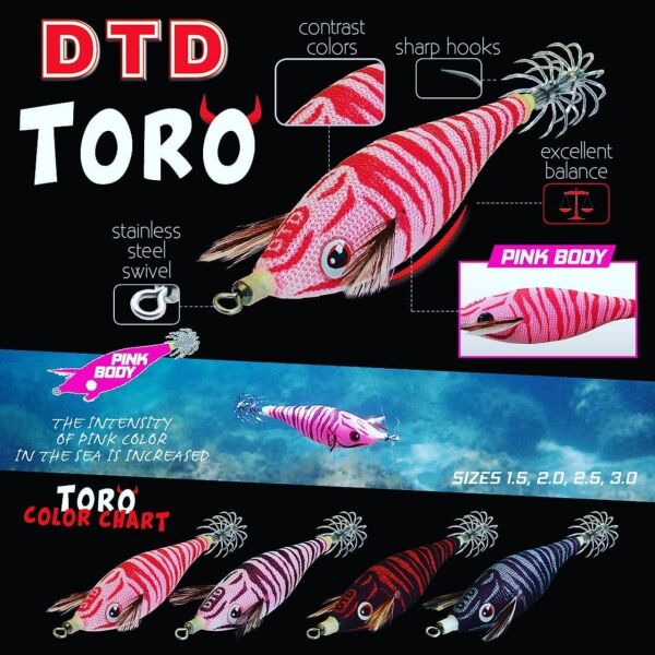 DTD Toro 3.0 Pink Body Sinking Speed 80 mm 13.2 gr Kalamar Zokası BLACK
