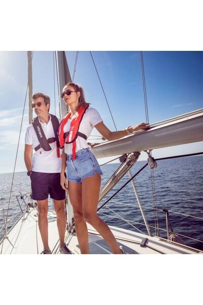 Mesica GDR 175 Otomatik 150N Yetişkin Şişme Can Yeleği KIRMIZI