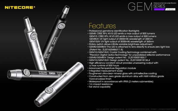 Nitecore GEM8 500 Lümen El Feneri