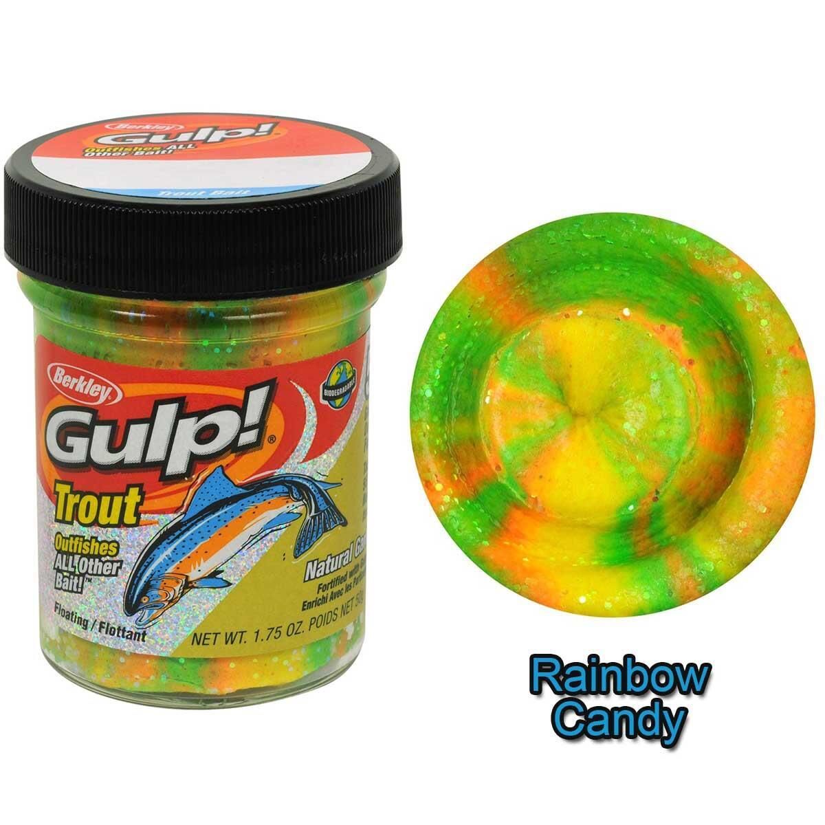 Berkley Gulp Natural Garlic Scent Alabalık Hamuru Rainbow Candy
