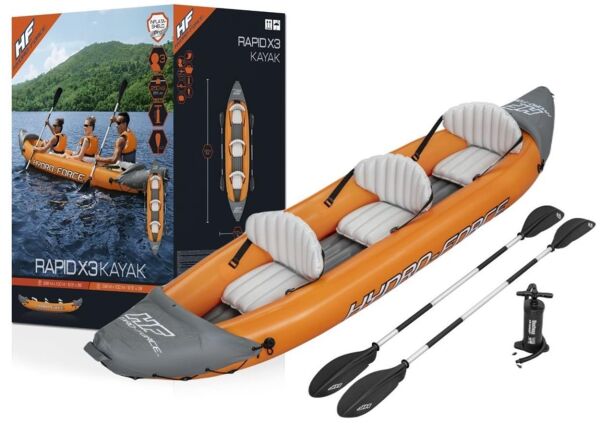 Bestway Hydro-Force Lite Rapid X3 Inflatable Kayak Şişme Kano ORANGE