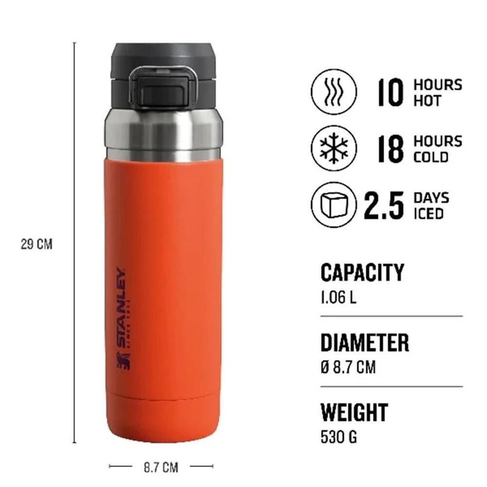 Stanley The Quick Flip Paslanmaz Çelik Termos 1.06 Lt TURUNCU