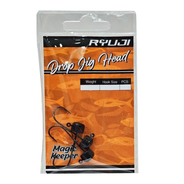 Ryuji Drop Jig Head BLACK - NO:1 - 2 GR