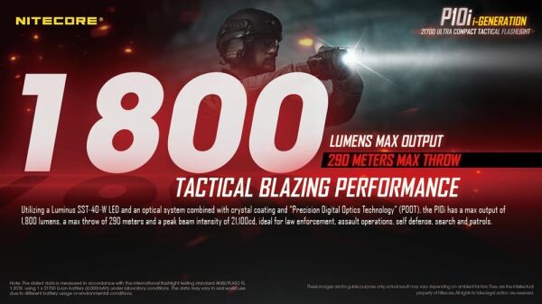 Nitecore P10I 1800 Lümen El Feneri