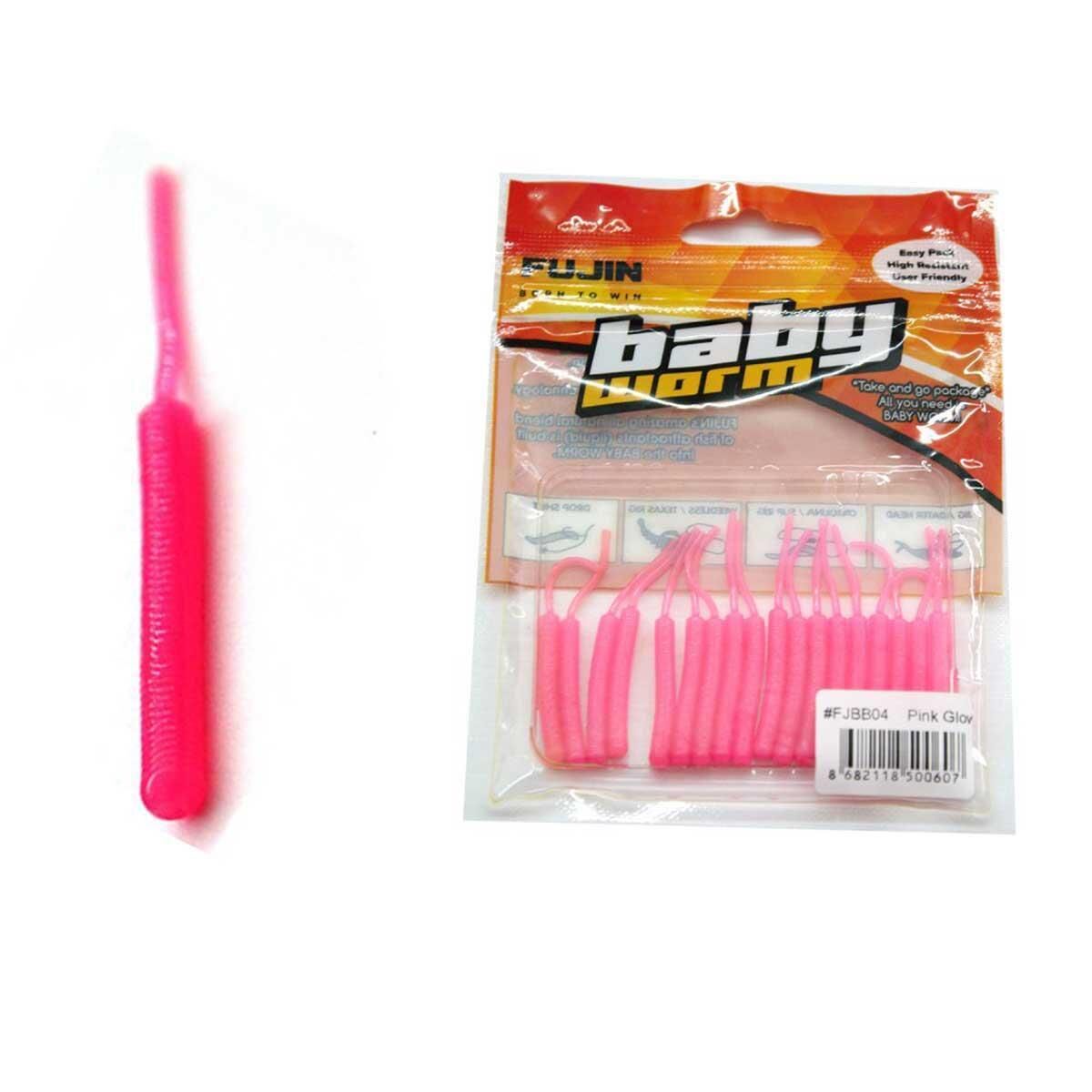 Fujin Baby Worm 5.2 Cm Floating LRF Silikon Yem Pink Glow
