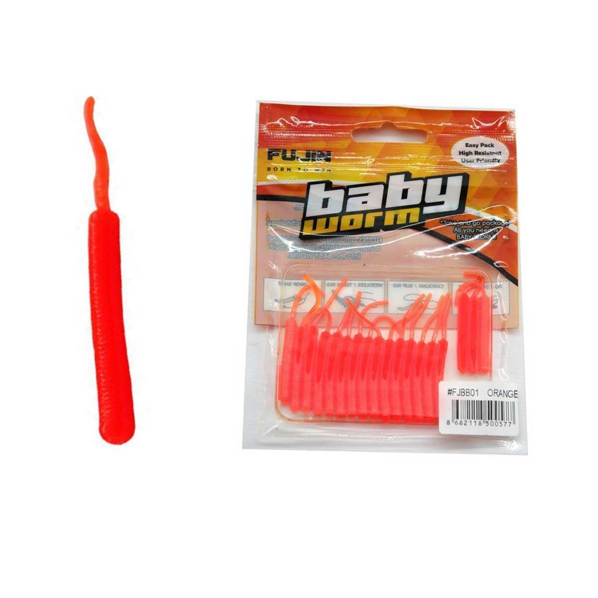 Fujin Baby Worm 5.2 Cm Floating LRF Silikon Yem ORANGE