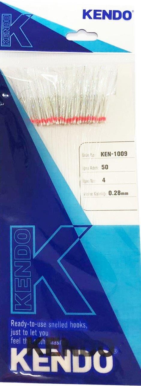Kendo Özel Köstek 50 Adet İğne No:4 Beyaz 0.28MM