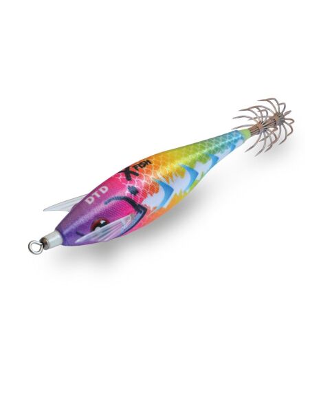 DTD X Fish 2.5 Glow Sinking Speed 70 mm 9.8 gr Kalamar Zokası RAİNBOW