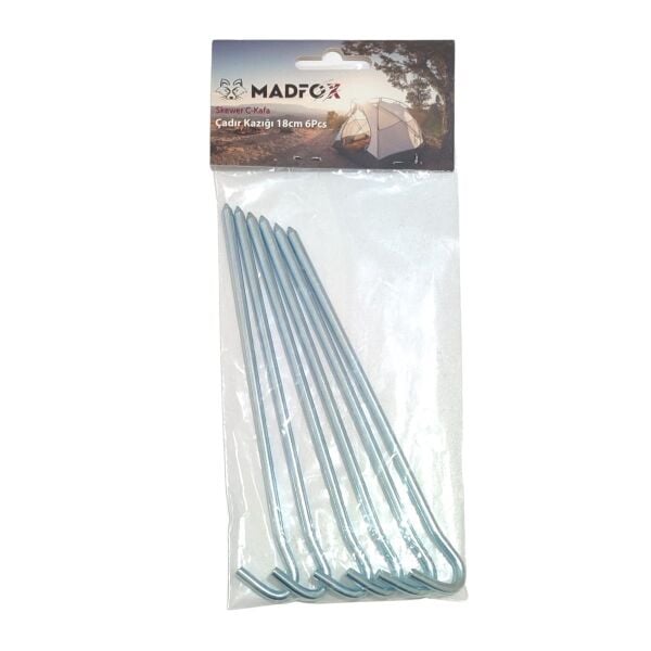 Madfox Skewer C-Kafa Çadır Kazığı 18cm 6Pcs