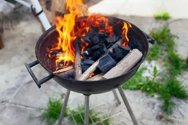 Madfox Cook Taşınabilir Kömür Barbekü Mangal KIRMIZI/SİYAH