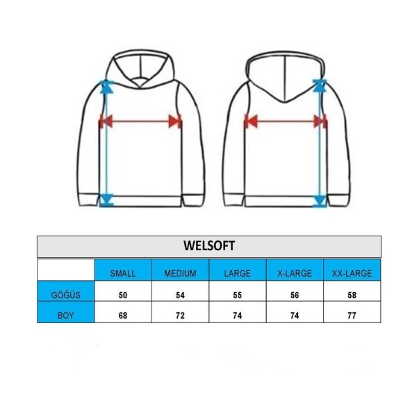 North Trace Gecko Kapüşonlu Erkek Welsoft Polar Petrol Mavisi - 2XL