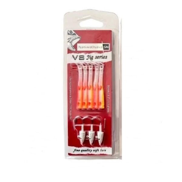Osaka V8 Jig Series 80 mm 5.5 gr Raglou Silikon Yem LEMON BACK