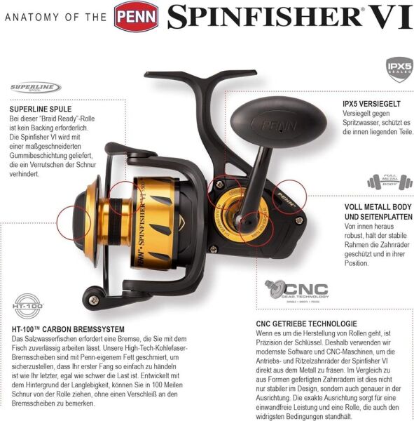 Penn Spinfisher VI Spinning Olta Makinesi Standart - 3500