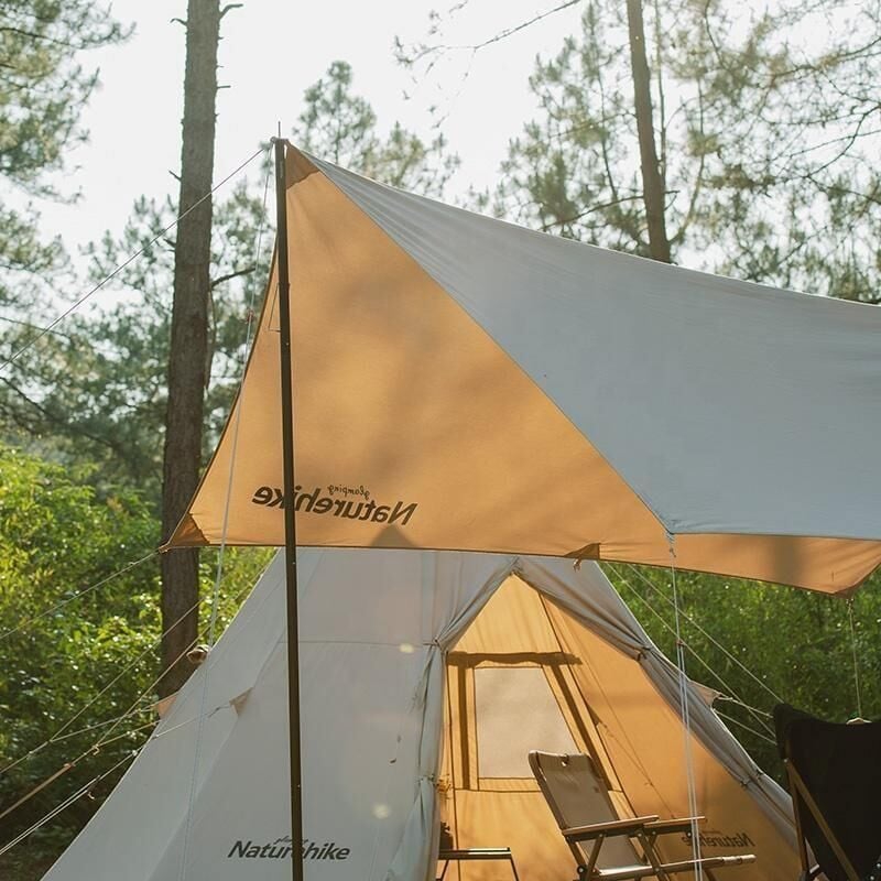 Naturehike Square Glamping 3x5 mt Tarp [Güneş ve Rüzgar Koruma Tentesi] Quicksand Gold