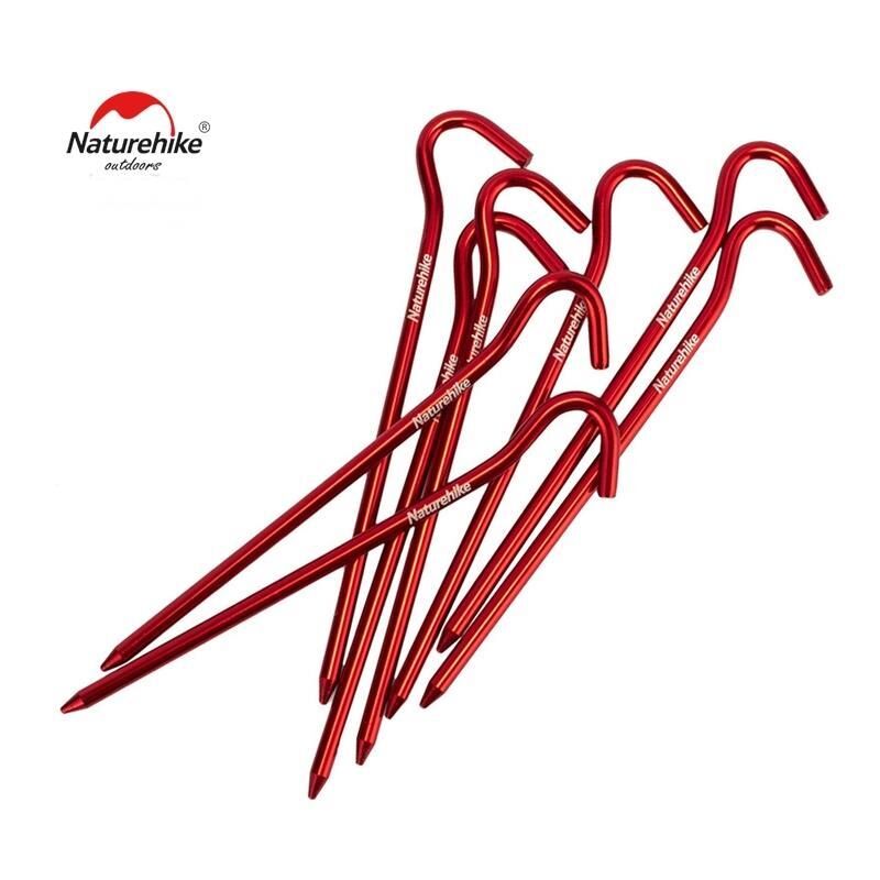 Naturehike C-Kafa 16 cm Çadır Kazığı [8 Pcs] KIRMIZI