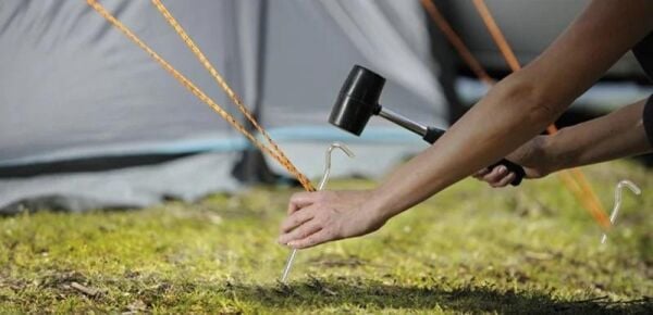 Naturehike C-Kafa 16 cm Çadır Kazığı [8 Pcs] KIRMIZI
