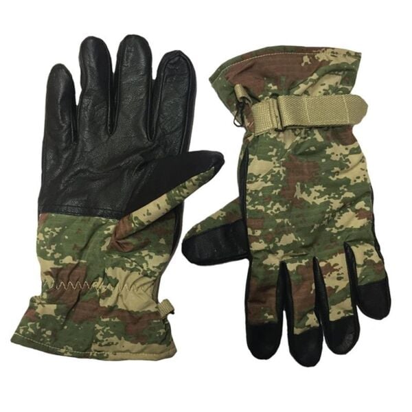 Yeşil Kamuflaj Askeri Eldiven XS-S
