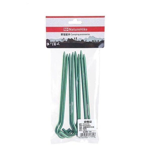 Naturehike C-Kafa 16 cm Çadır Kazığı [8 Pcs] YEŞİL