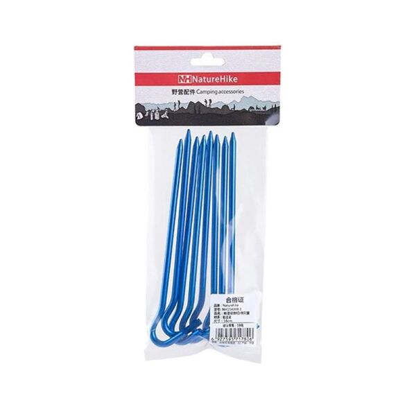Naturehike C-Kafa 16 cm Çadır Kazığı [8 Pcs] MAVİ
