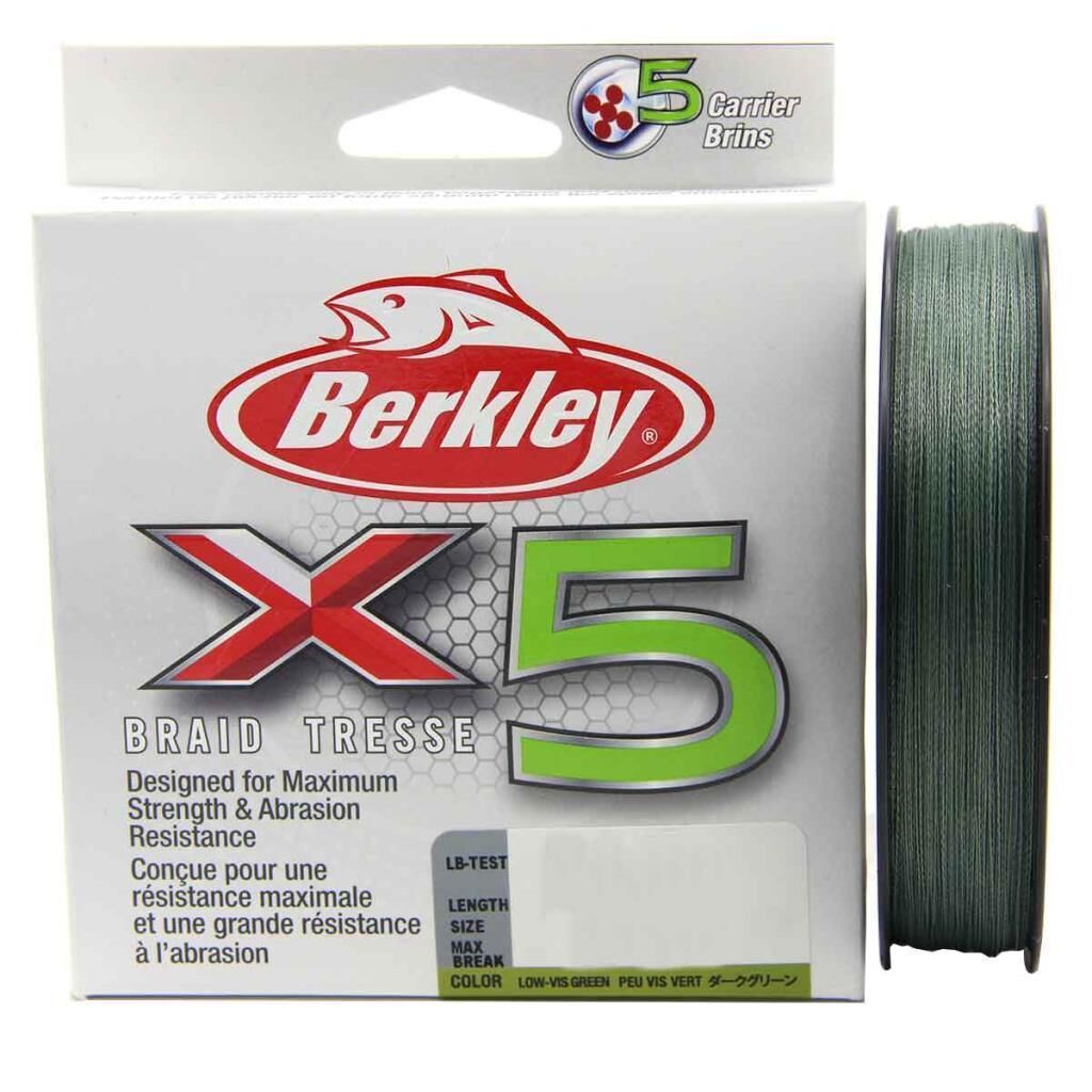 Berkley X5 Braid Tresse Green İp Olta Misinası 300mt GREEN - 0,20 mm