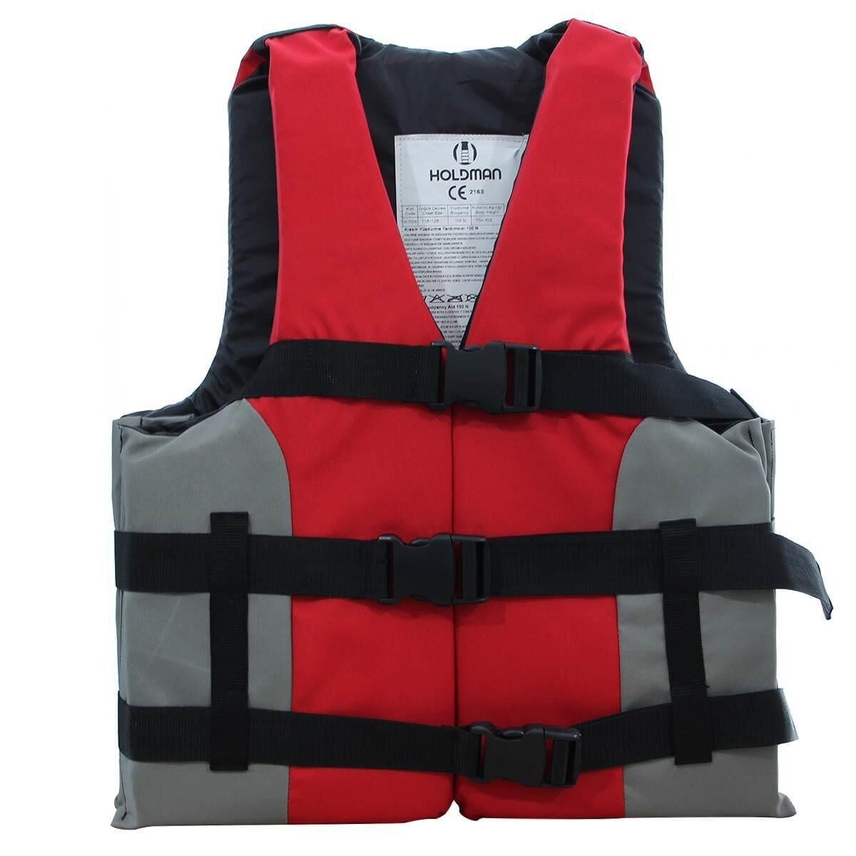 Holdman Water Sport CE Belgeli Can Yeleği ( 100 Newton Yüzdürme Yardımcısı ) KIRMIZI - S