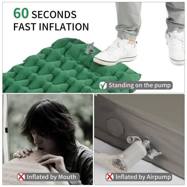 Naturehike FC-12 Infatable Şişme Kamp Matı Navy