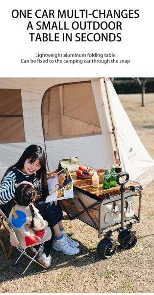 Naturehike Çok Amaçlı Katlanır Taşıma Arabası [Vagon] Army Green