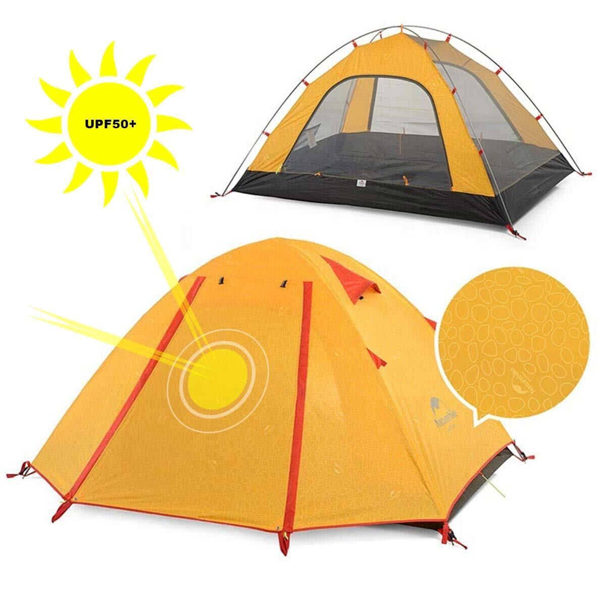Naturehike P-Serisi 2 Kişilik Kamp Çadırı TURUNCU