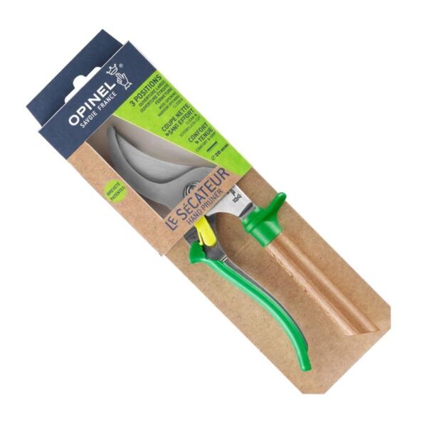 Opinel Kayın Saplı Bahçe Budama Makası YEŞİL