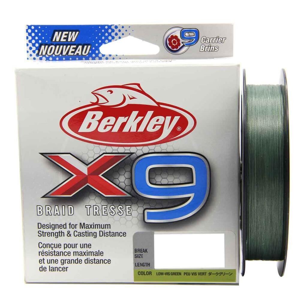 Berkley X9 Braid Tresse Green İp Olta Misinası 150mt GREEN - 0,08 mm