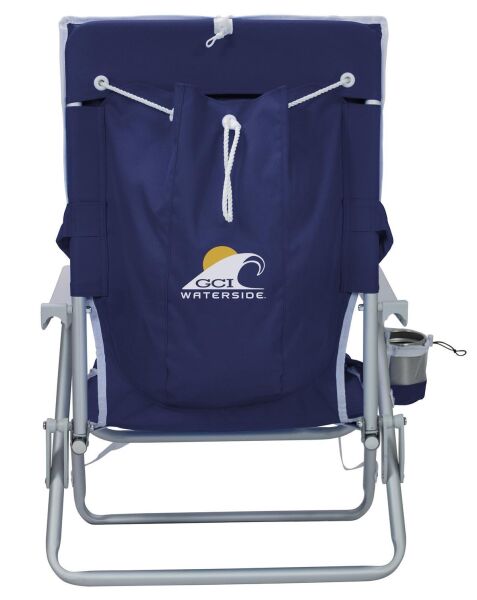 Gci Outdoor Backpack Beach Chair™  4 Kademeli Katlanır Plaj Sandalyesi Deniz Mavisi