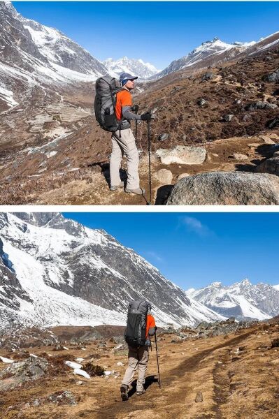 Naturehike Rock 60+5 Lt Trekking Sırt Çantası Dyneema Black