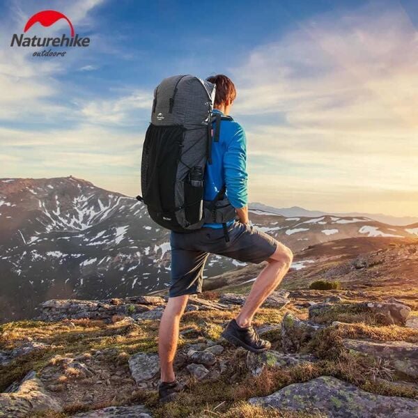 Naturehike Rock 60+5 Lt Trekking Sırt Çantası Dyneema Black