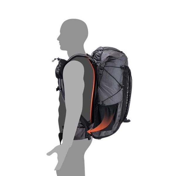 Naturehike Rock 60+5 Lt Trekking Sırt Çantası Dyneema Black