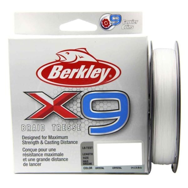 Berkley X9 Braid Tresse Crystal İp Olta Misinası 150mt CRYSTAL - 0,14 mm