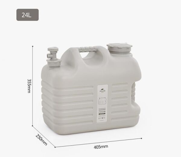 Naturehike Galon Air PE Musluklu Su Bidonu Army Green - 24 Lt