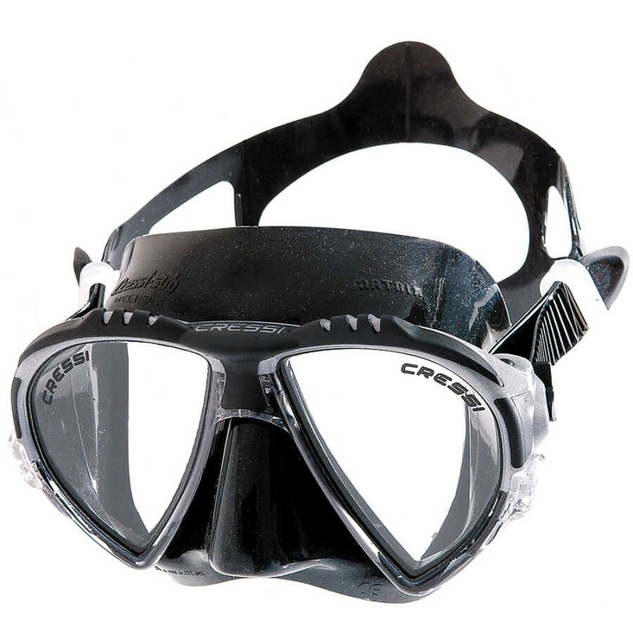 Cressi Matrix Dalış Maskesi BLACK