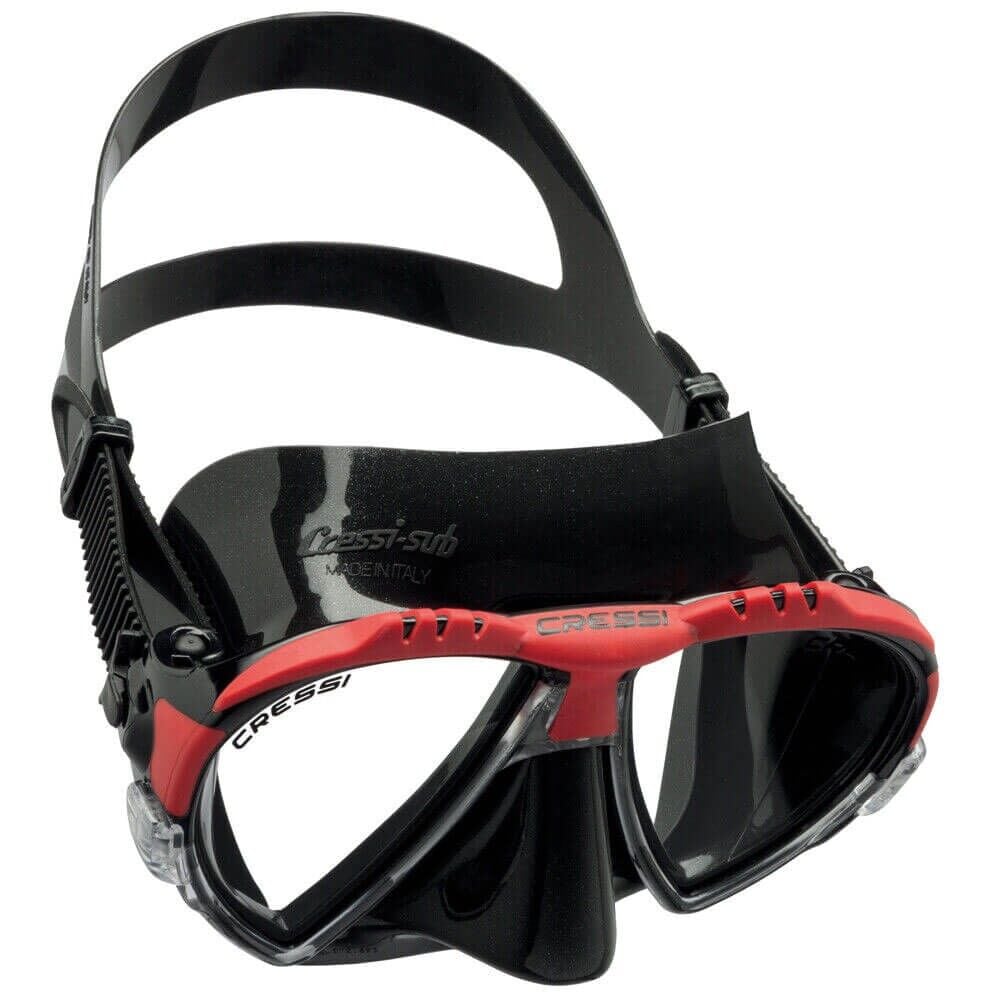 Cressi Matrix Dalış Maskesi BLACK/RED