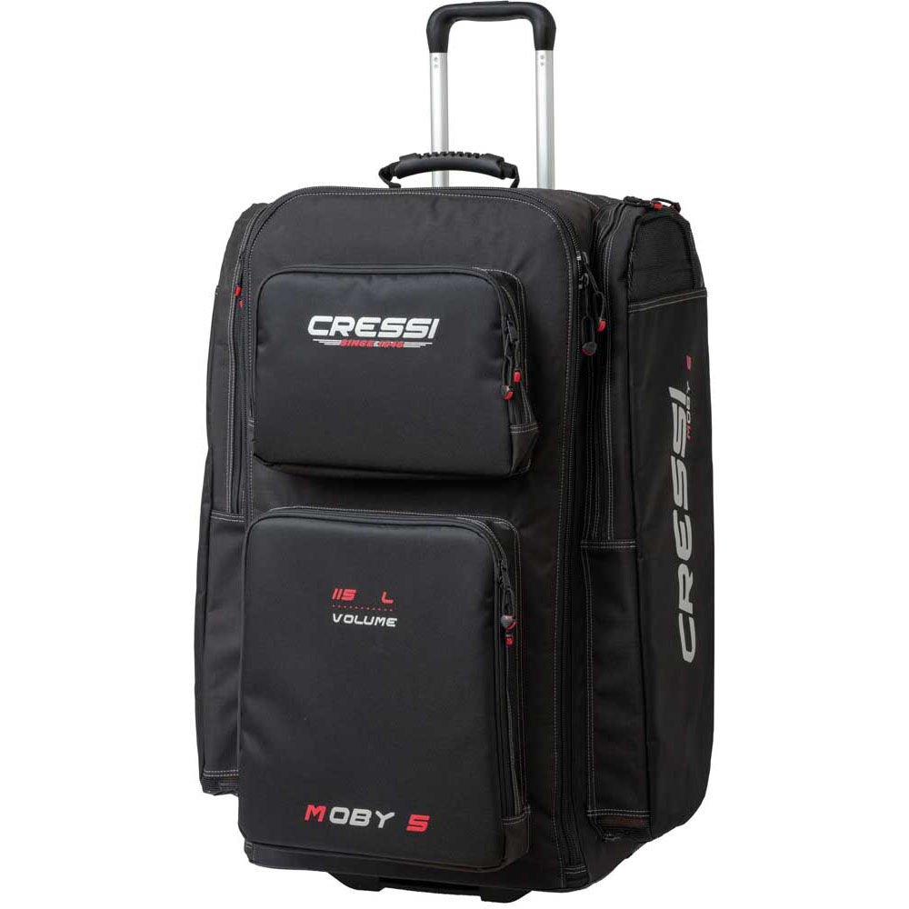 Cressi Moby 5 Tekerlekli Dalış Çantası BLACK / RED