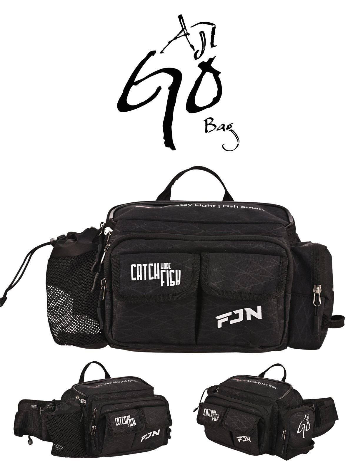 Fujin AjiGo Bel Çantası Black - Balıkçı Çantası