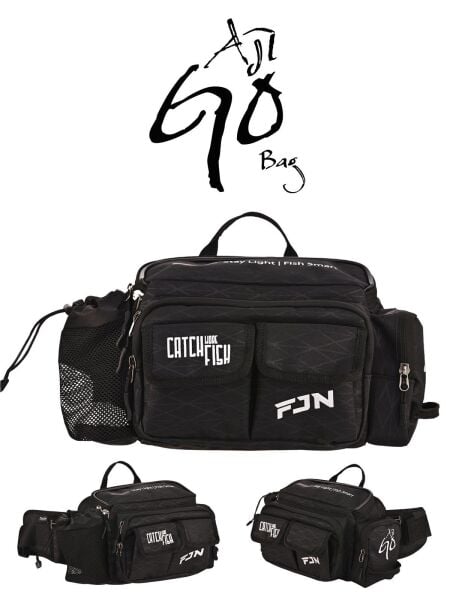 Fujin AjiGo Bel Çantası Black - Balıkçı Çantası