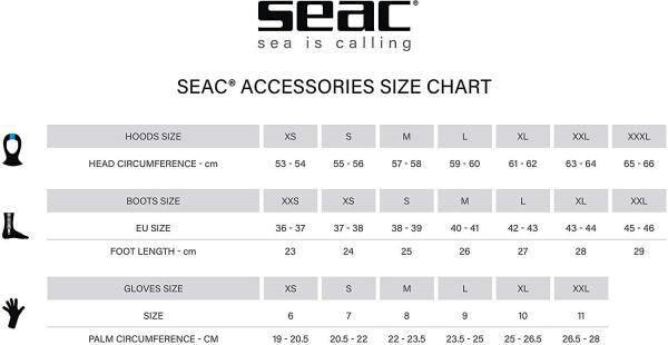 Seac Sub Standart 3 mm Dalış Başlık