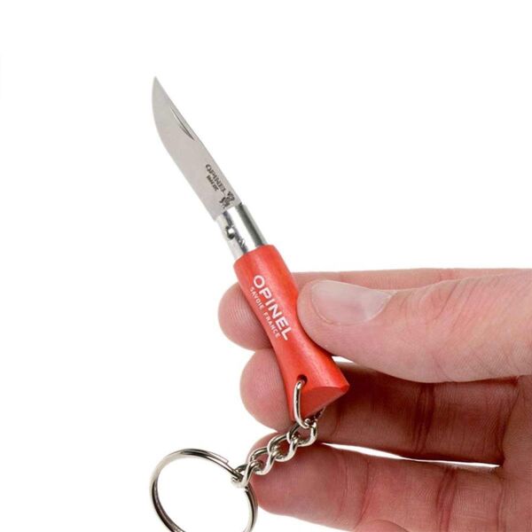 Opinel No 2 Anahtarlıklı Paslanmaz Çelik Çakı TURUNCU