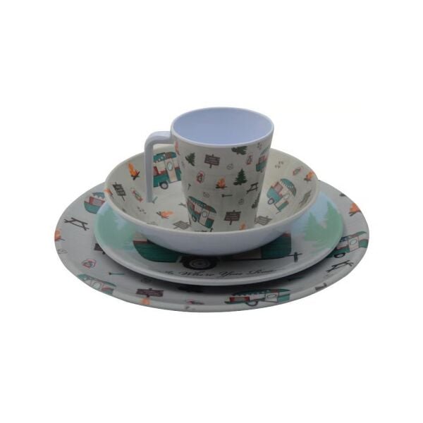 Campout Melamin Tabak Seti 16 Parça