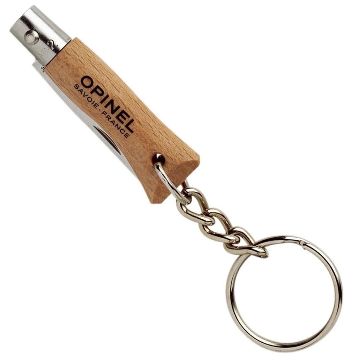 Opinel No 2 Anahtarlıklı Paslanmaz Çelik Çakı Ahşap
