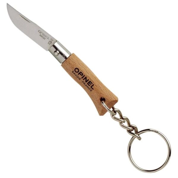 Opinel No 2 Anahtarlıklı Paslanmaz Çelik Çakı Ahşap
