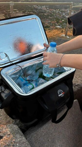 Thermobag 19 Litre Termal Soğutucu Çanta [Dijital Derece Göstergeli] Kamuflaj Turuncu