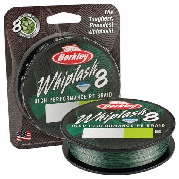 Berkley Whiplash Dyneema x8 Moss Green İp Olta Misinası 150mt Moss Green - 0,06 MM
